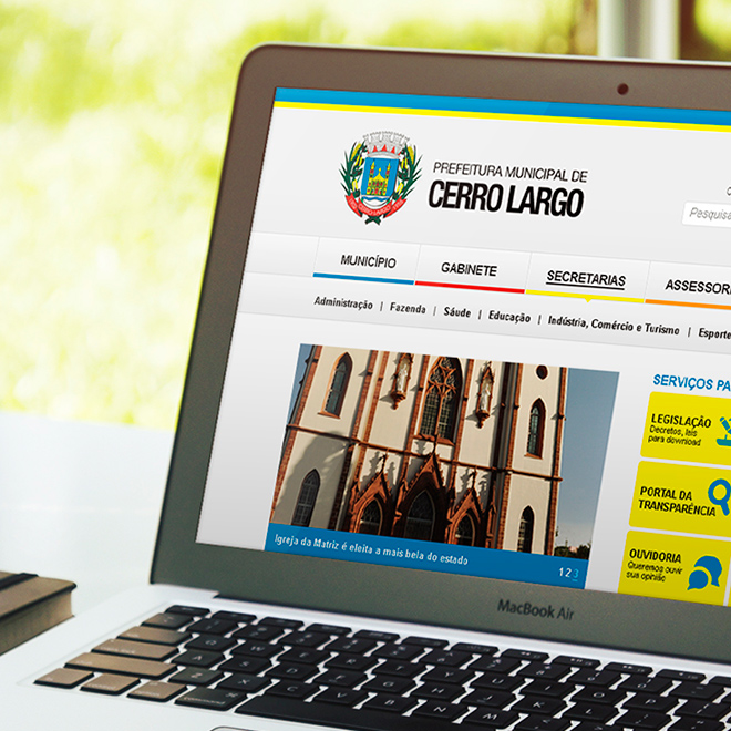 site para prefeitura de Cerro Largo-RS